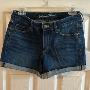 Universal threads denim shorts. Dark wash. Size 27/4R